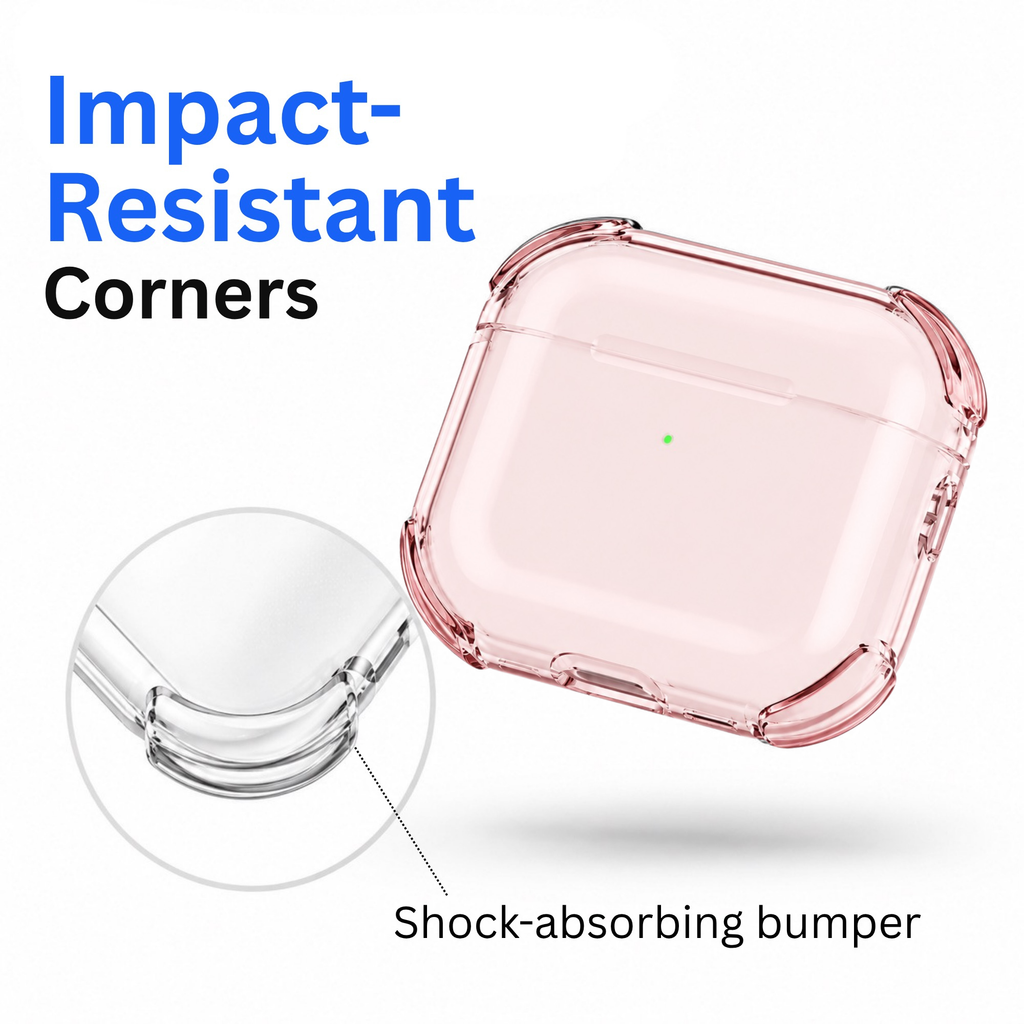 On Start AirPods 5 Rose Pink Case - Crystal Series