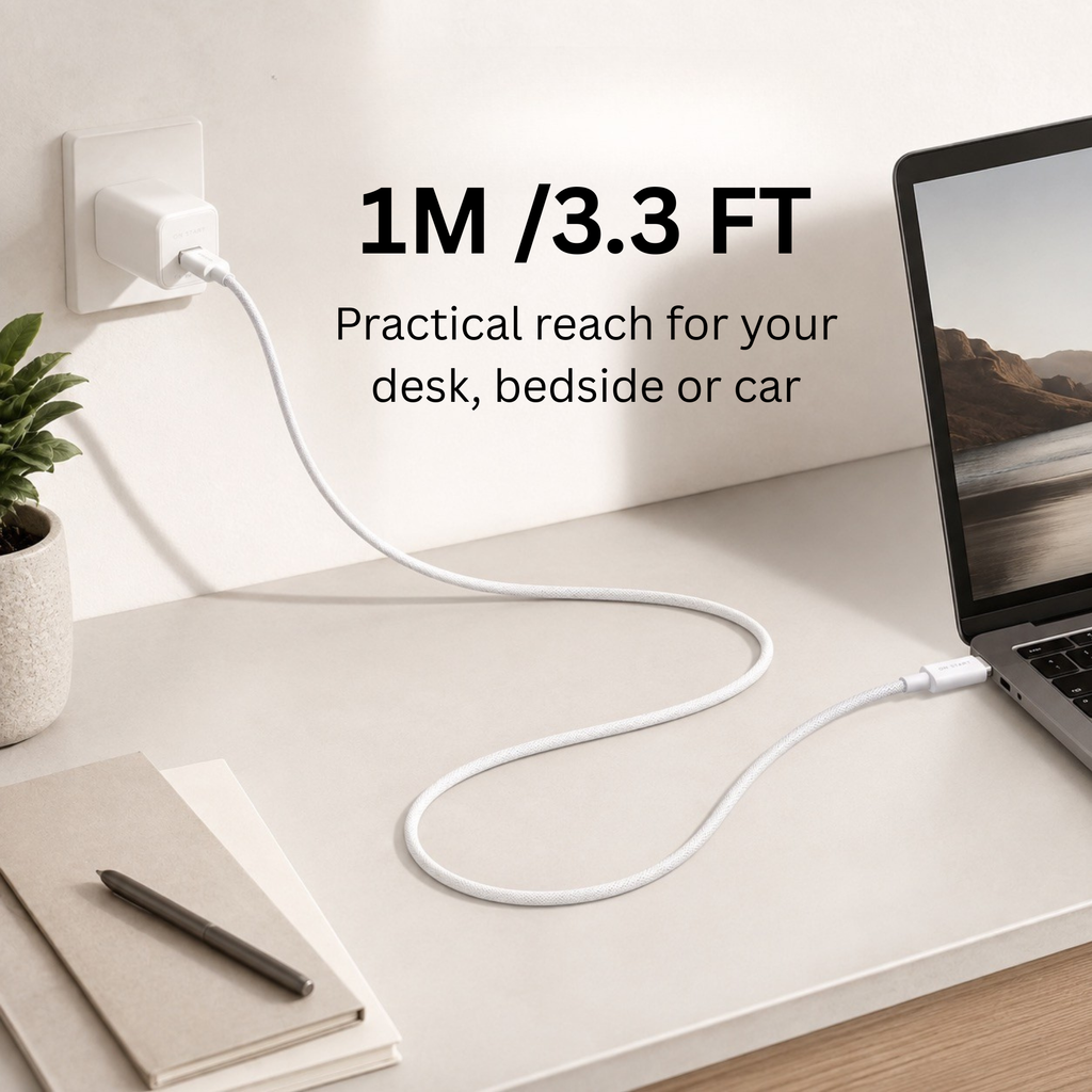 ON START USB-C to USB-C Fast Charging Cable 1M
