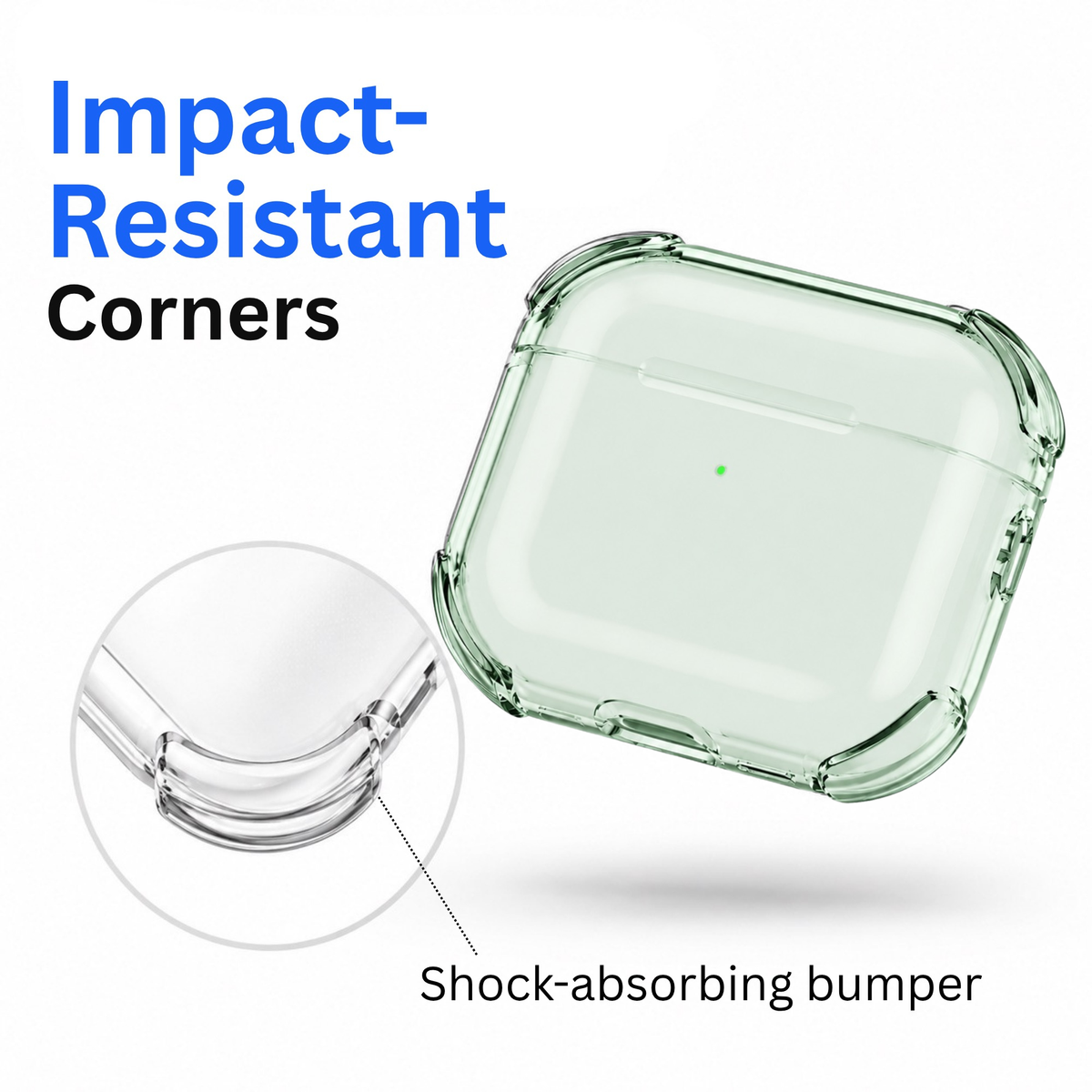 On Start AirPods 5 Forest Green Case - Crystal Series