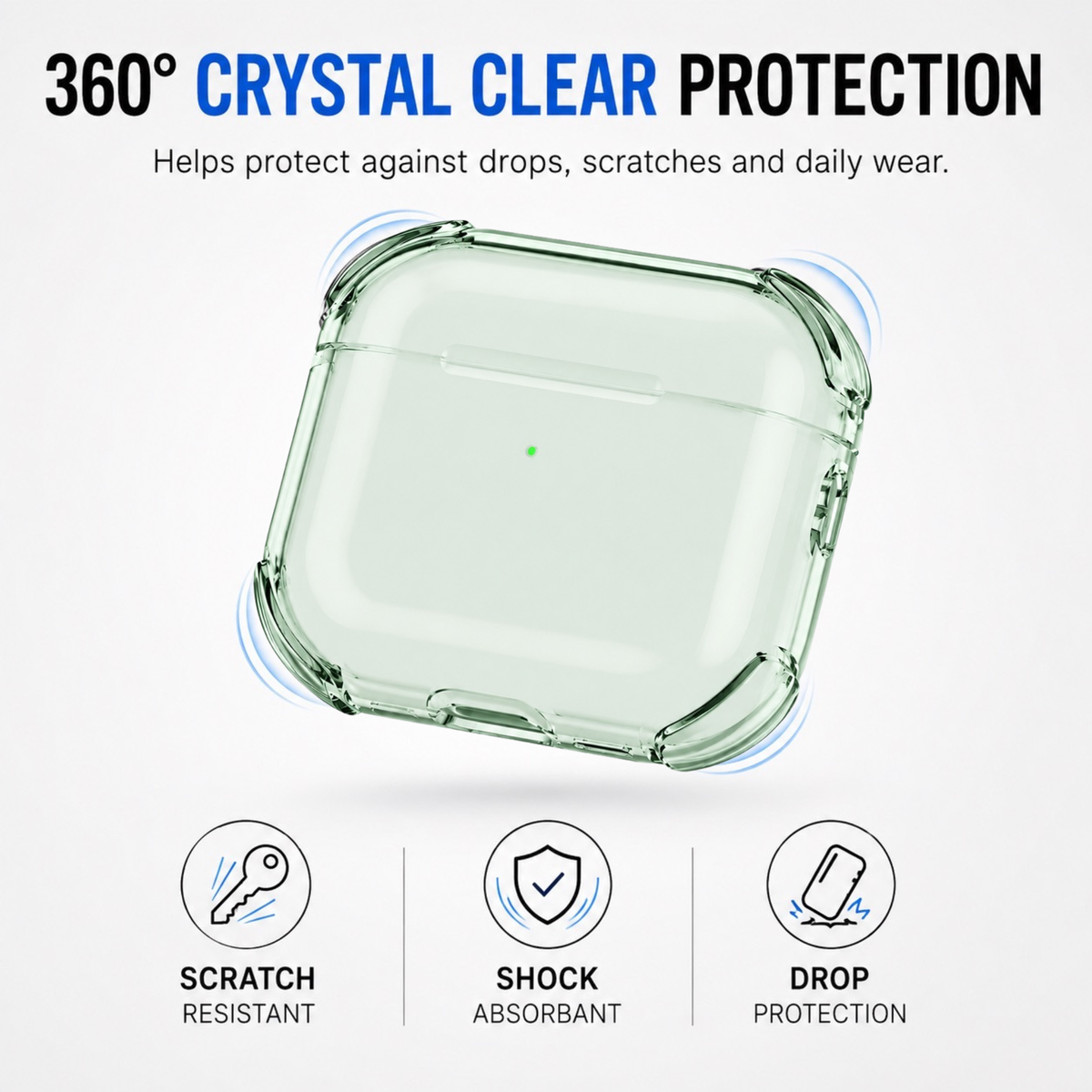 On Start AirPods 5 Forest Green Case - Crystal Series