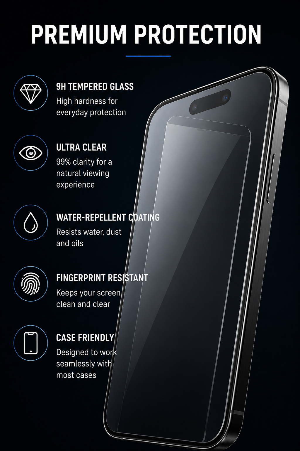 ON START Glass Protection Kit with Applicator 2-pack for Apple iPhone Devices
