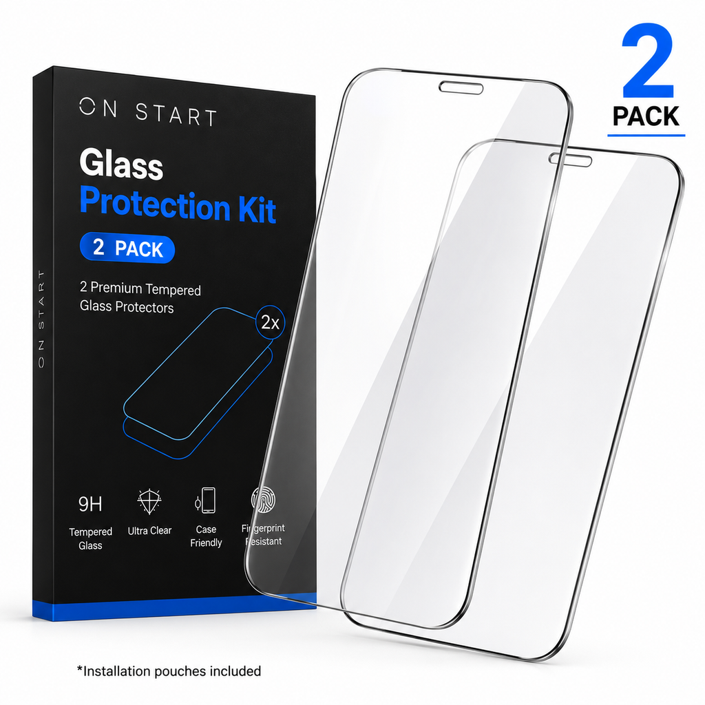 ON START Glass Protection Kit with Applicator 2-pack for Apple iPhone Devices